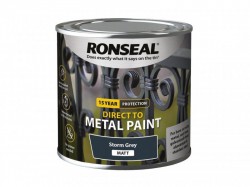 Ronseal Direct to Metal Paint Storm Grey Matt 250ml