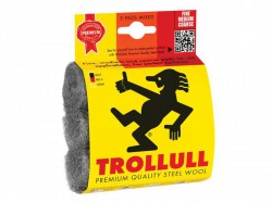 Trollull Steel Wool Pads, Assorted Grades (Pack 3)