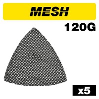 TREND AB/OSC/120M MESH DELTA SHEET SAND DISC 5PC 93MM 120G